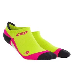 CEP Compression No Show Women's Compression Socks (Lime/Pink)