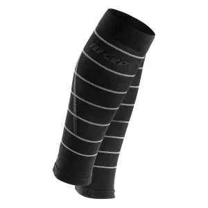 CEP Compression Reflective Men's Compression Calf Sleeves (Black/Silver)