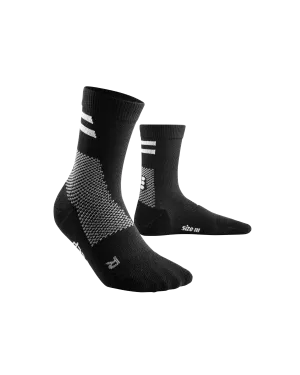 CEP Compression Training Mid Cut Men's Compression Socks (Black)
