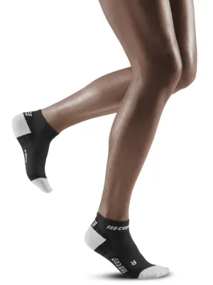 CEP Compression Ultralight Low Cut Women's Compression Socks (Black/Light Grey)