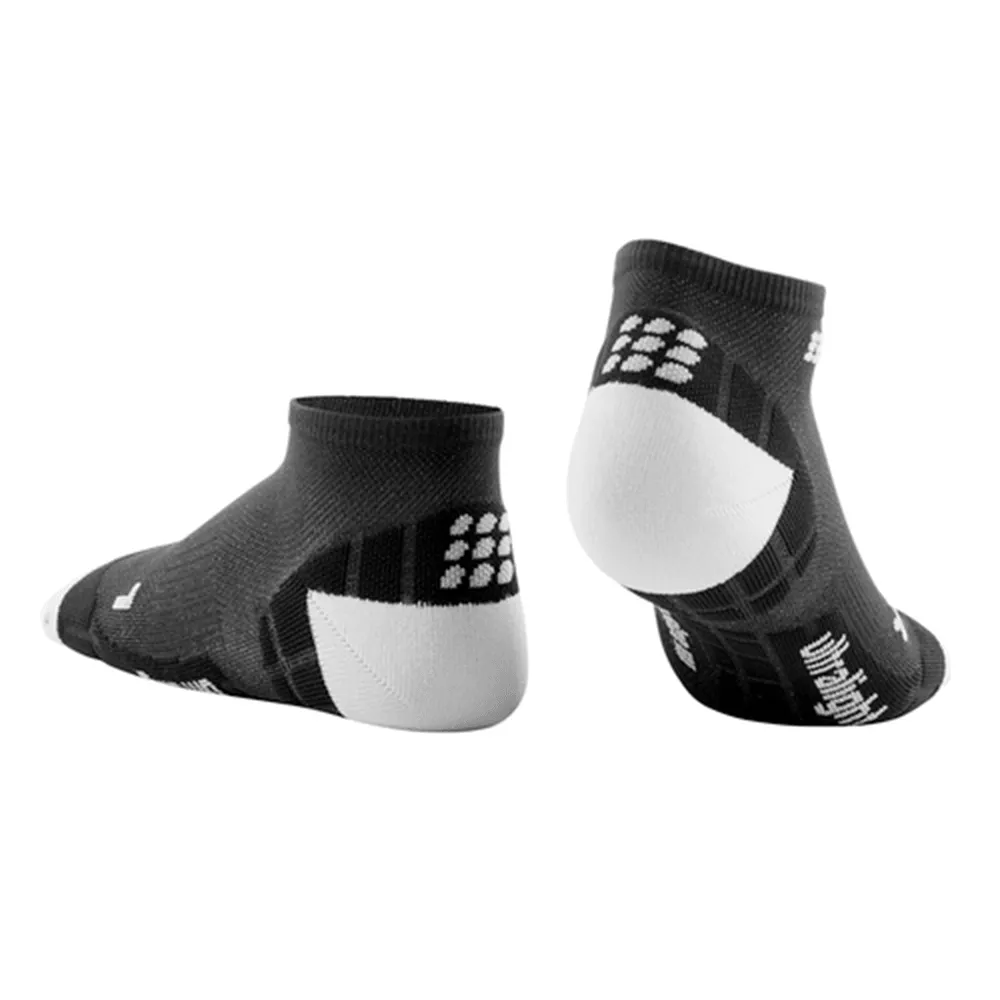 CEP Compression Ultralight Low Cut Women's Compression Socks (Black/Light Grey)