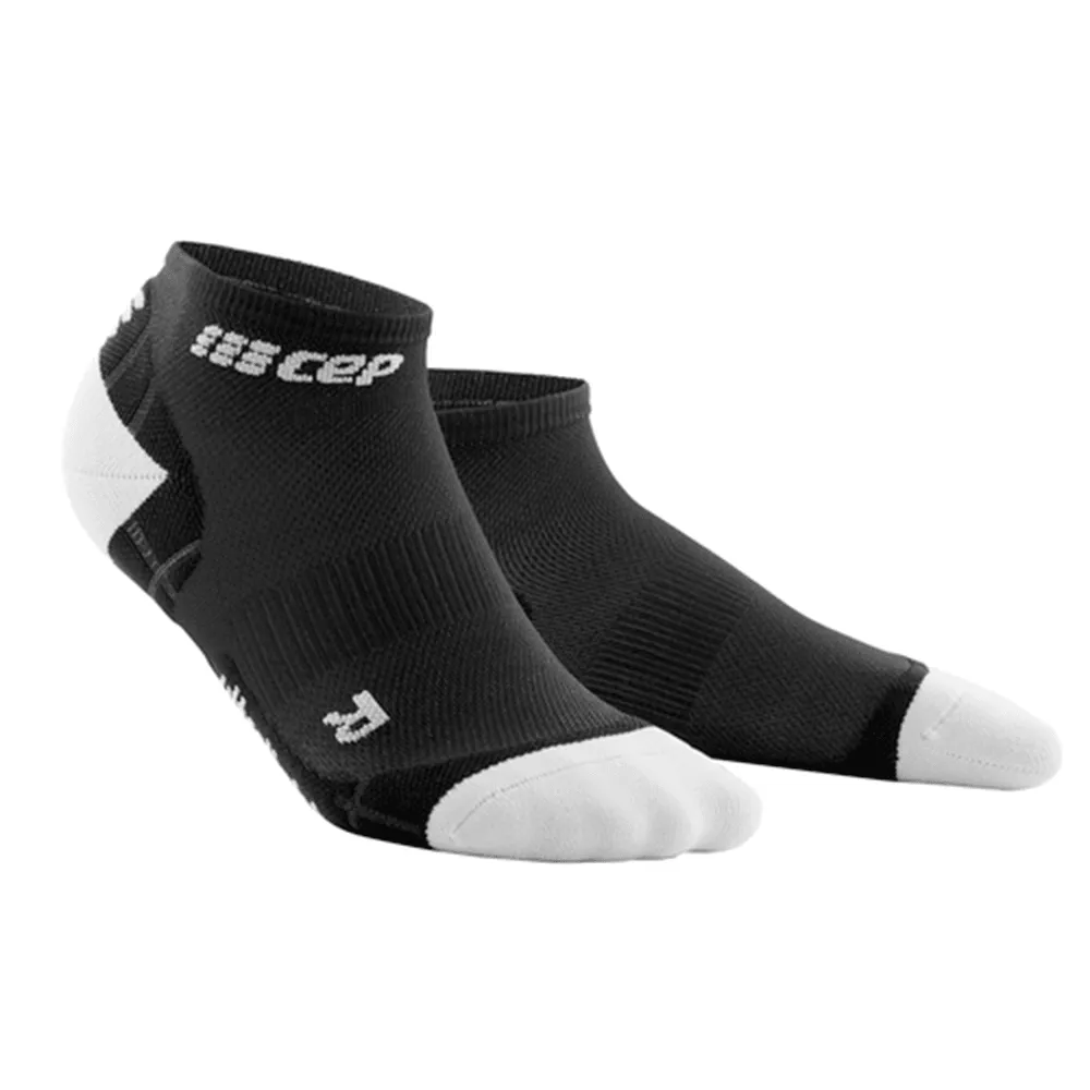 CEP Compression Ultralight Low Cut Women's Compression Socks (Black/Light Grey)
