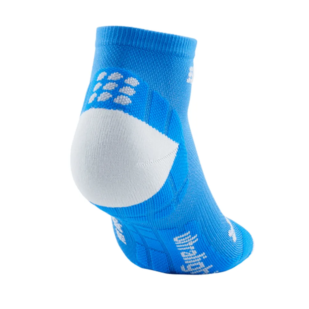 CEP Compression Ultralight Low Cut Women's Compression Socks (Electric Blue/Light Grey)