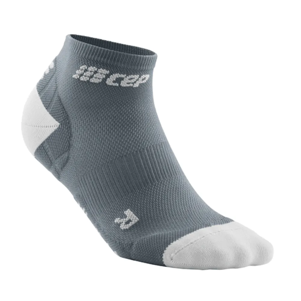 CEP Compression Ultralight Low Cut Women's Compression Socks (Grey/Light Gray)
