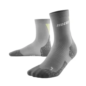 CEP Compression Ultralight Mid Cut Women's Compression Socks (Ultralight Grey/Lime)
