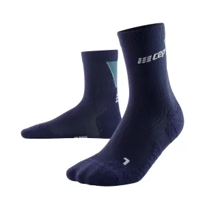 CEP Compression Ultralight Mid Cut Women's Compression Socks (Ultralight Navy/Light Blue)