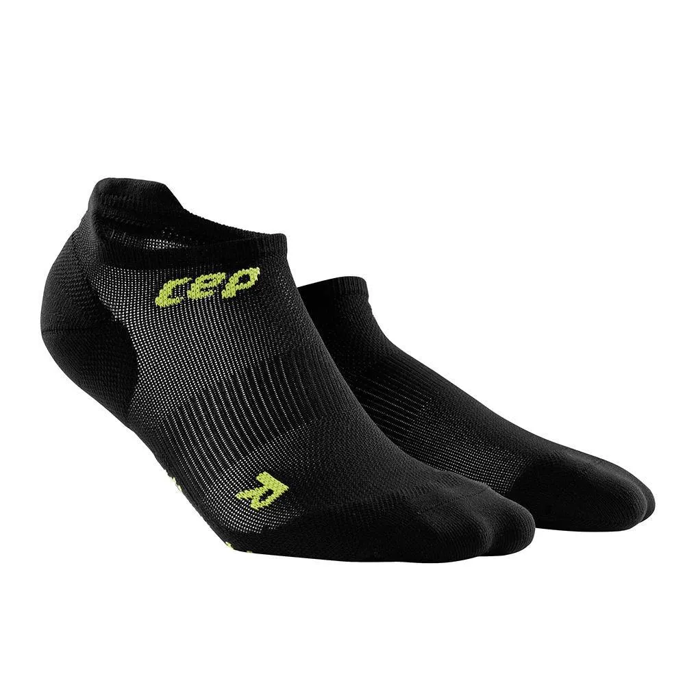 CEP Compression Ultralight No Show Women's Compression Socks (Black/Green)