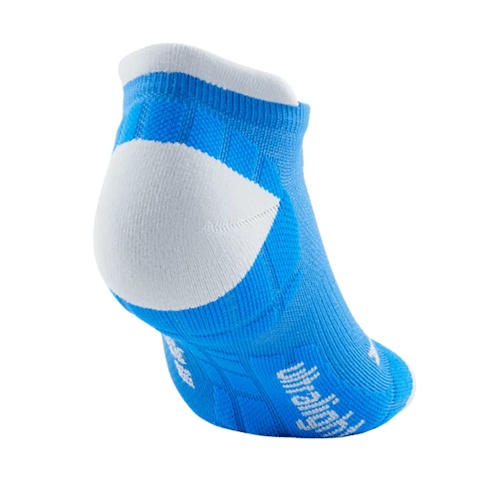 CEP Compression Ultralight No Show Women's Compression Socks (Electric Blue/Light Grey)