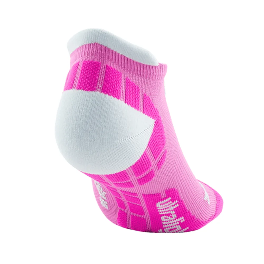 CEP Compression Ultralight No Show Women's Compression Socks (Electric Pink/Light Grey)