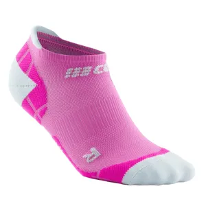 CEP Compression Ultralight No Show Women's Compression Socks (Electric Pink/Light Grey)