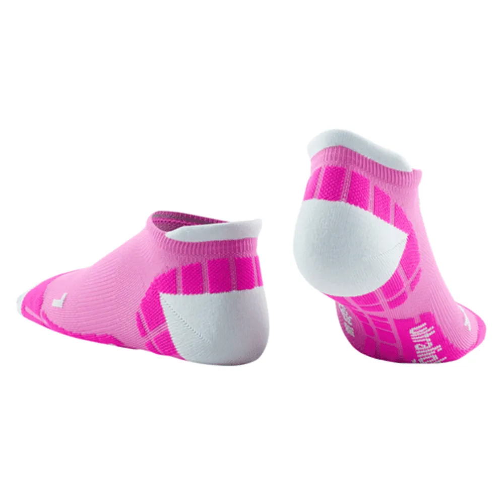CEP Compression Ultralight No Show Women's Compression Socks (Electric Pink/Light Grey)