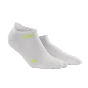 CEP Compression Ultralight No Show Women's Compression Socks (White/Green)