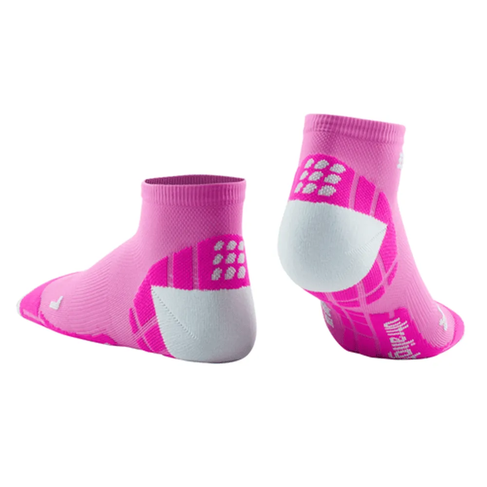 CEP Compression Ultralight Short Women's Compression Socks (Pink/Light Grey)