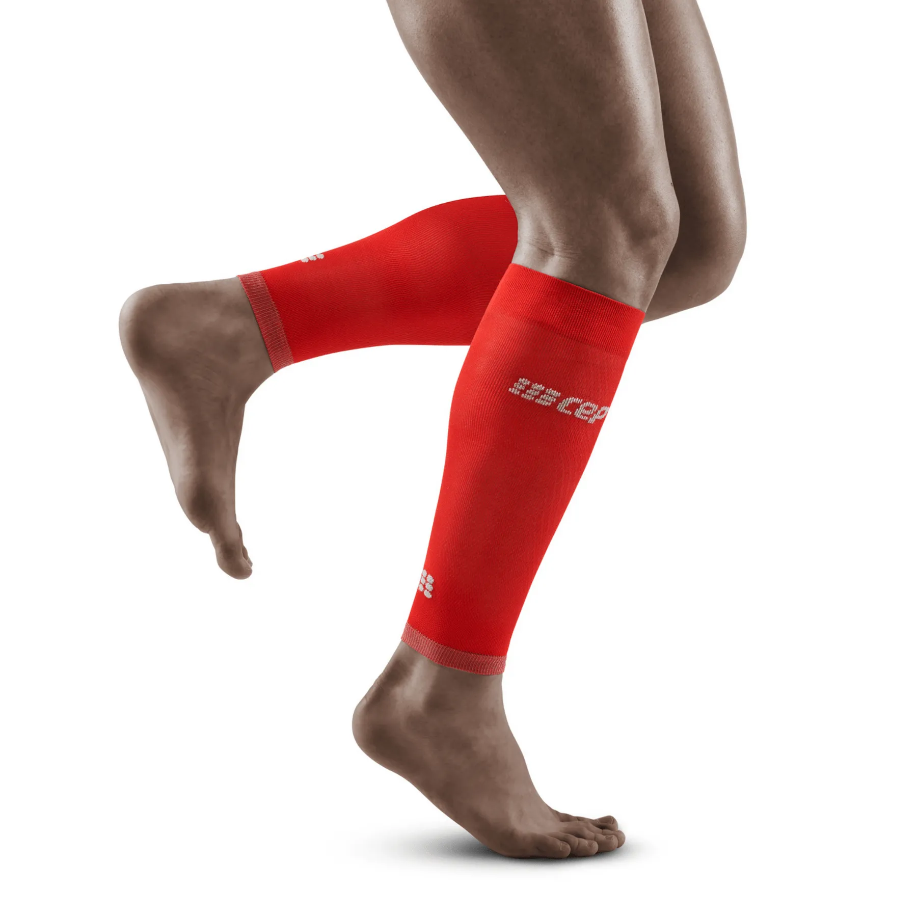 CEP Ultralight Compression Men's Calf Sleeves (Lava/Light Grey)