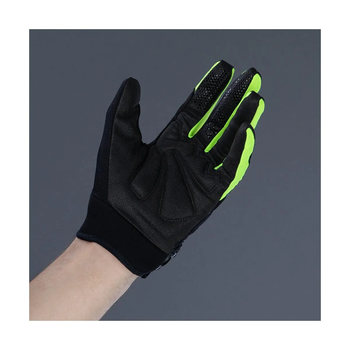 Chiba Blade Mens Cycling Gloves (Black/Neon Yellow)