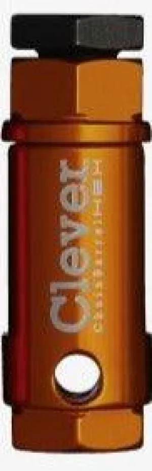 Clever Standard Chain Barrel AL W/ Valve Core Remover Handle (Orange)