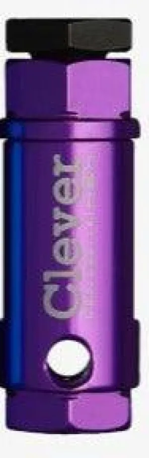 Clever Standard Chain Barrel AL W/ Valve Core Remover Handle (Purple)