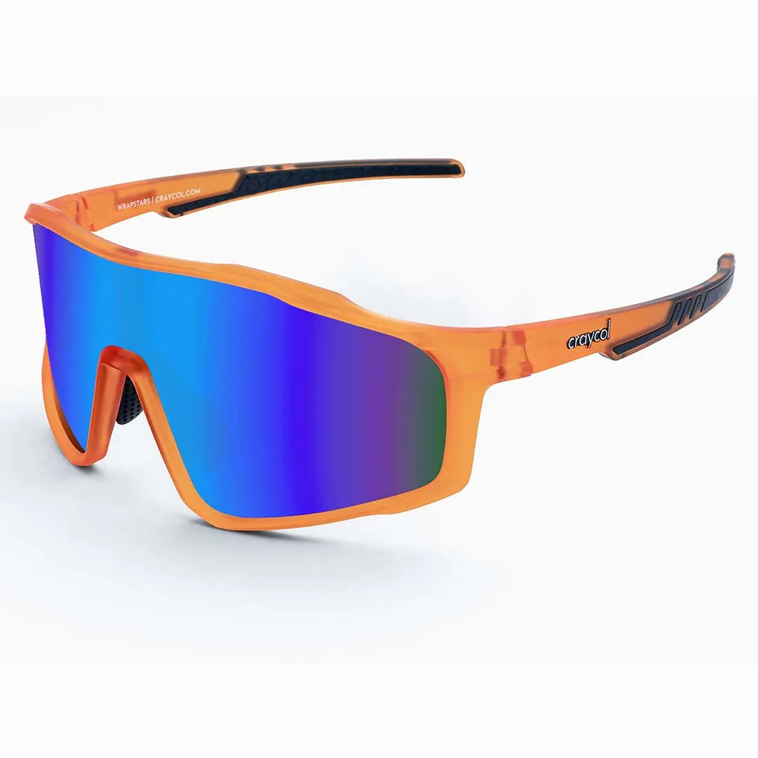 Craycol Speedy Bunny Sport Sunglasses (Blue Reflective/Orange)