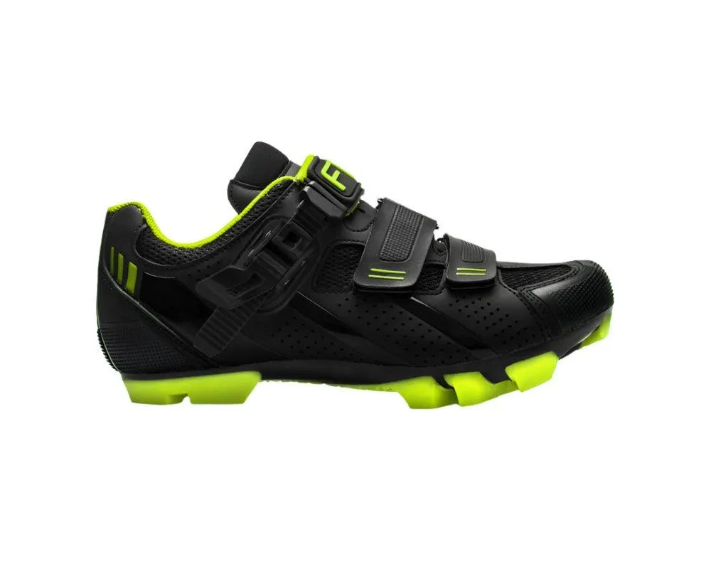 FLR F-65 MTB Cycling Shoe (Black/Neon Yellow)