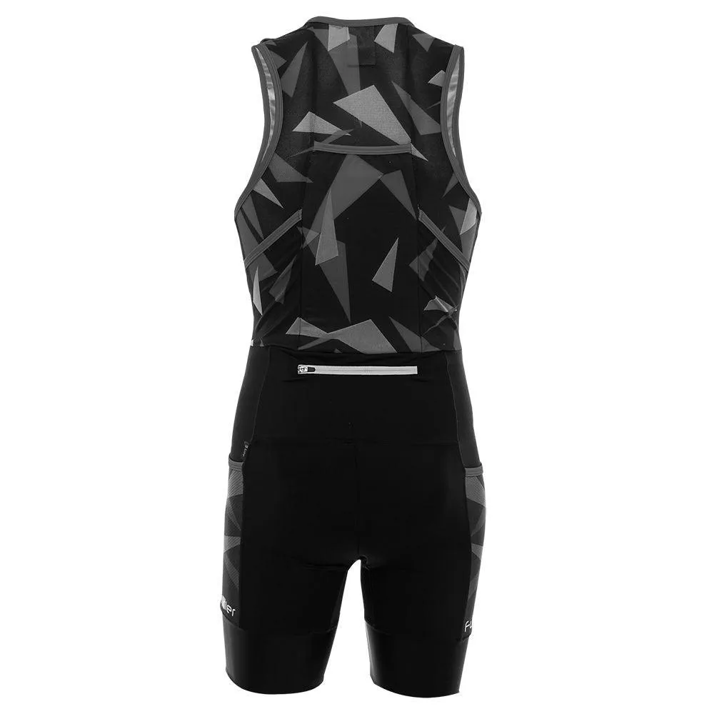 Funkier WareHouse Elite Mens Cycling Bibshorts (Black/Grey)