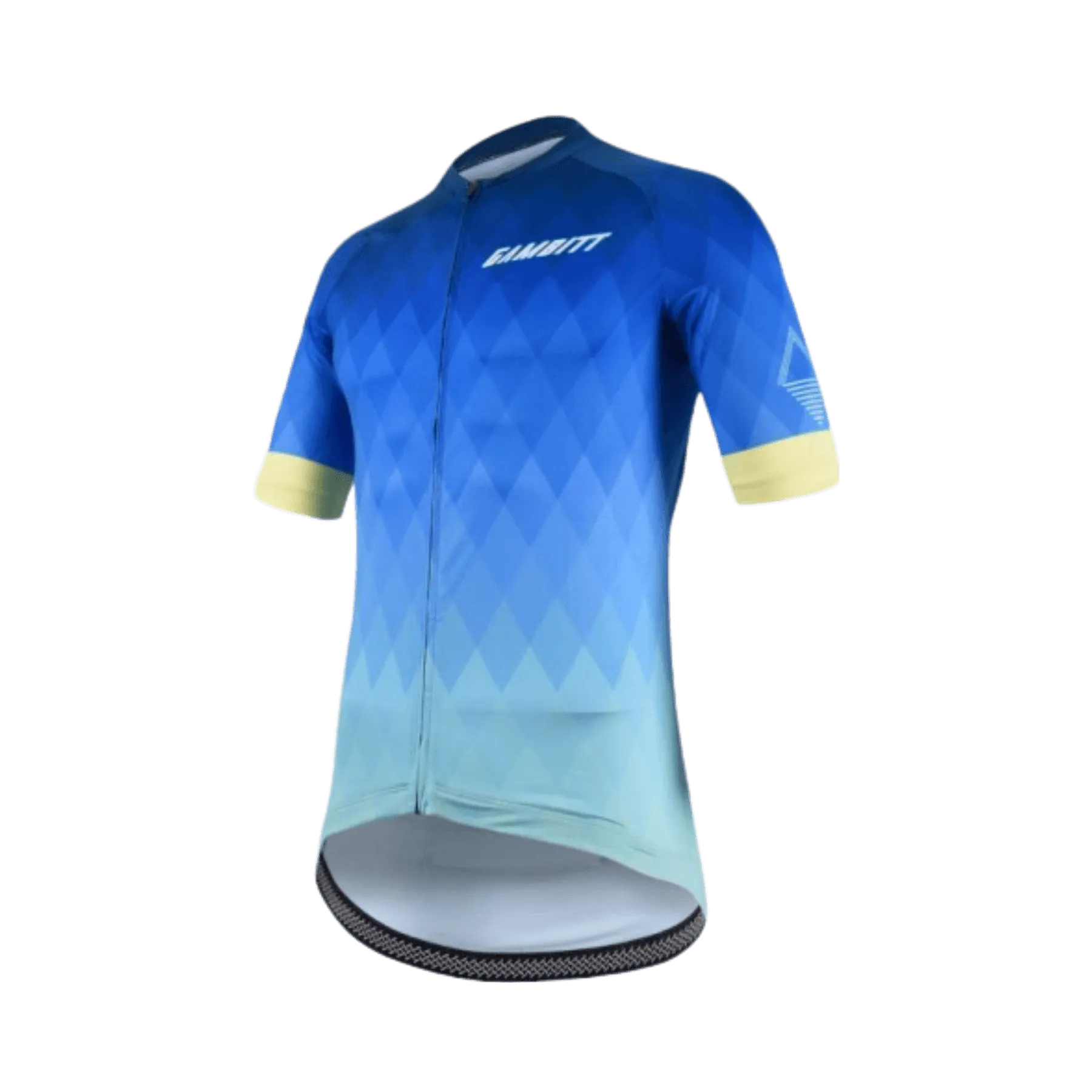 Gambitt Classic Mens Cycling Jersey (Cerulean Yellow)