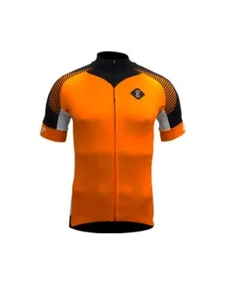 Gambitt Reckon Mens Cycling Jersey (Orange/Black)