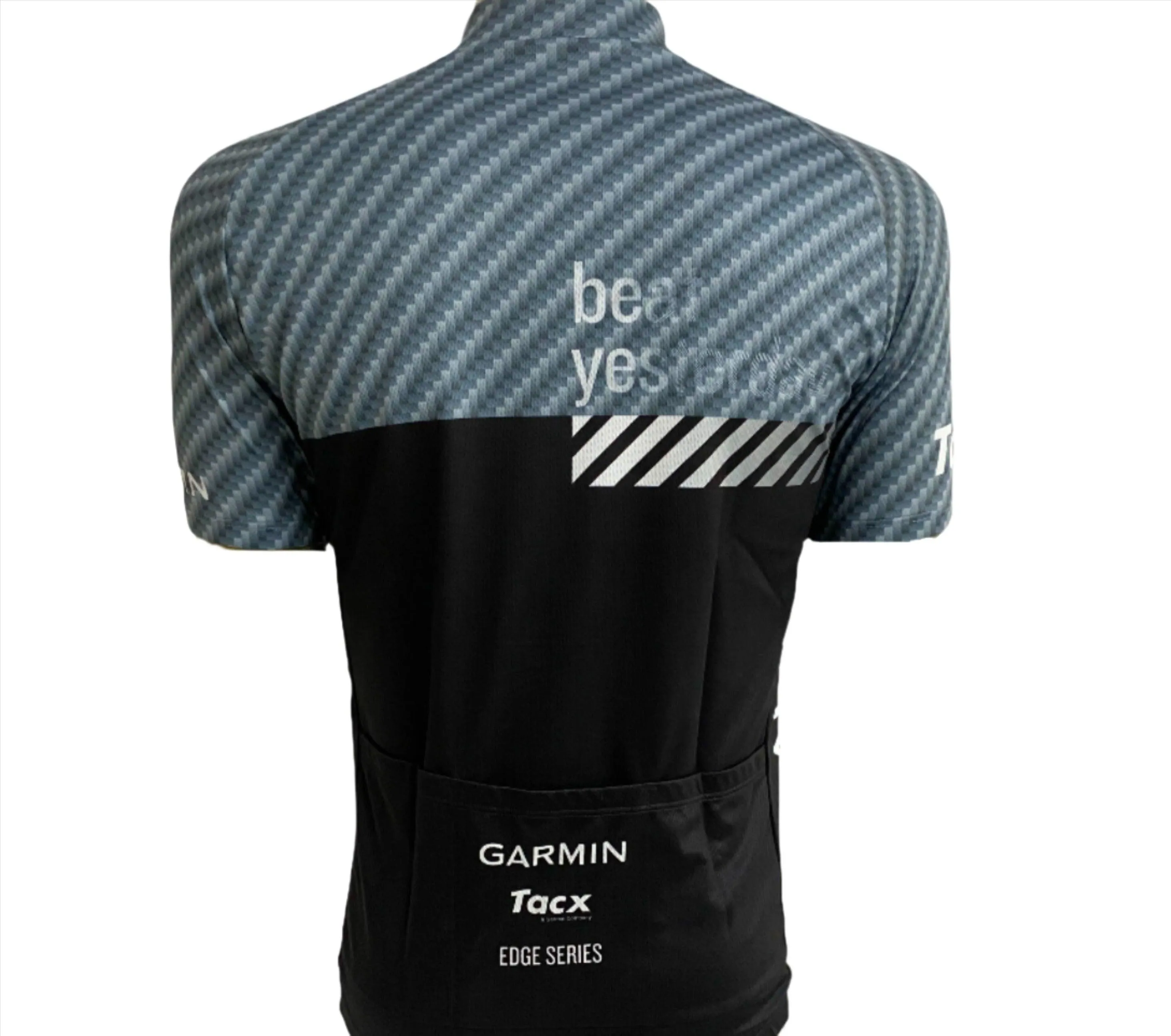 Garmin Men's Cycling Jersey (Black/Silver Reflective)