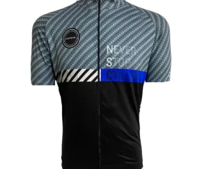 Garmin Men's Cycling Jersey (Black/Silver Reflective)