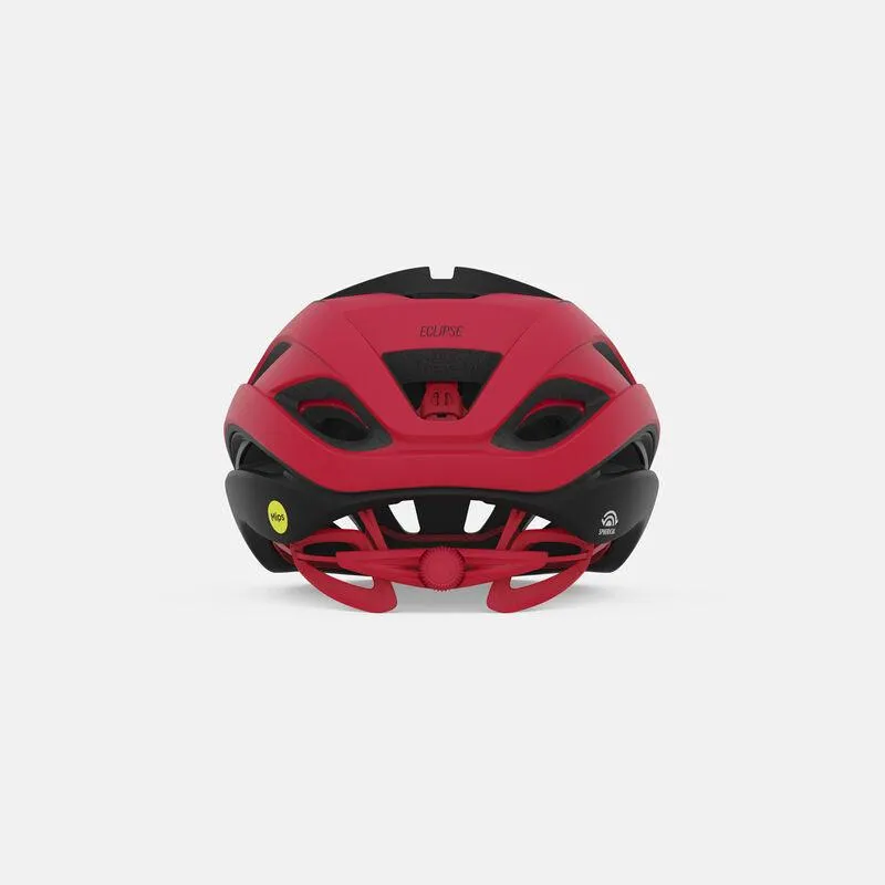 Giro Eclipse Spherical MIPS Road Cycling Helmet (Matte Black/White/Bright Red)