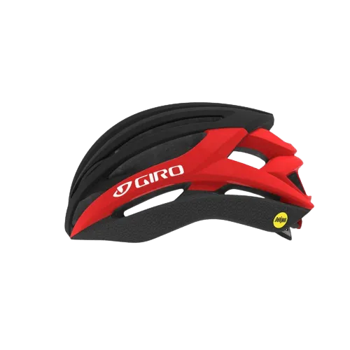 Giro Syntax MIPS Road Cycling Helmet (Matte Black/Bright Red)