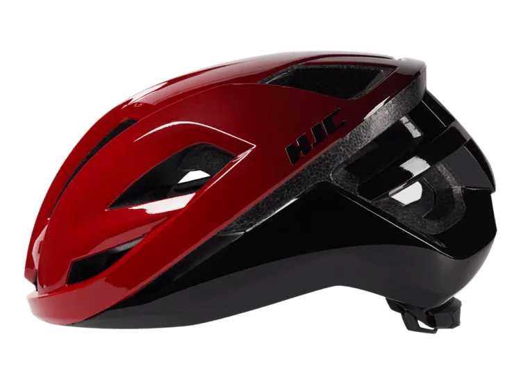 HJC Bellus Road Cycling Helmet (Matte Glossy Red Black)