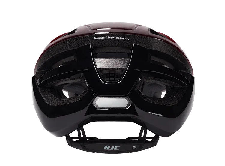 HJC Bellus Road Cycling Helmet (Matte Glossy Red Black)