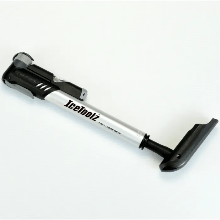 IceToolz VeloAgile High Pressure Mini Hand Pump (Silver/Grey)