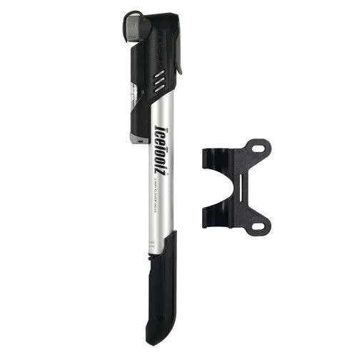 IceToolz VeloAgile High Pressure Mini Hand Pump (Silver/Grey)