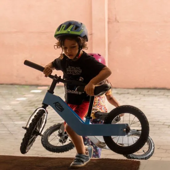 Kittoo No-Pedal Alloy Kids Balance Bicycle (Mercury Silver)