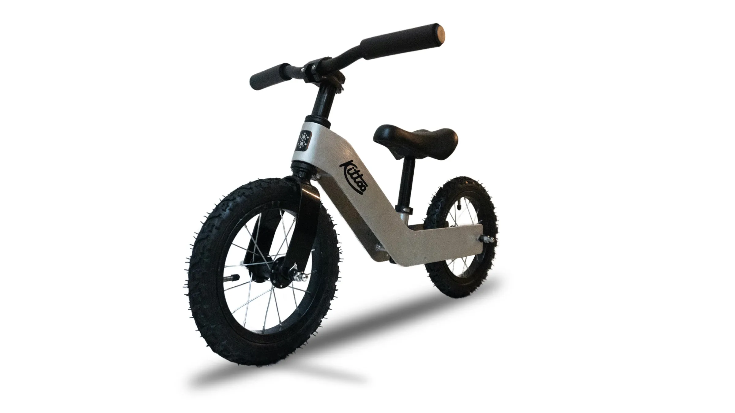 Kittoo No-Pedal Alloy Kids Balance Bicycle (Mercury Silver)