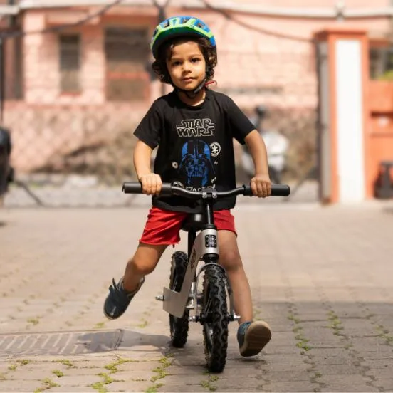 Kittoo No-Pedal Alloy Kids Balance Bicycle (Mercury Silver)