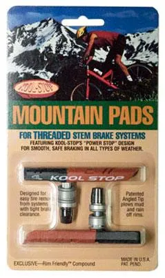 Kool Stop Threaded MTB Rim Brake Pads (Dual Compound)
