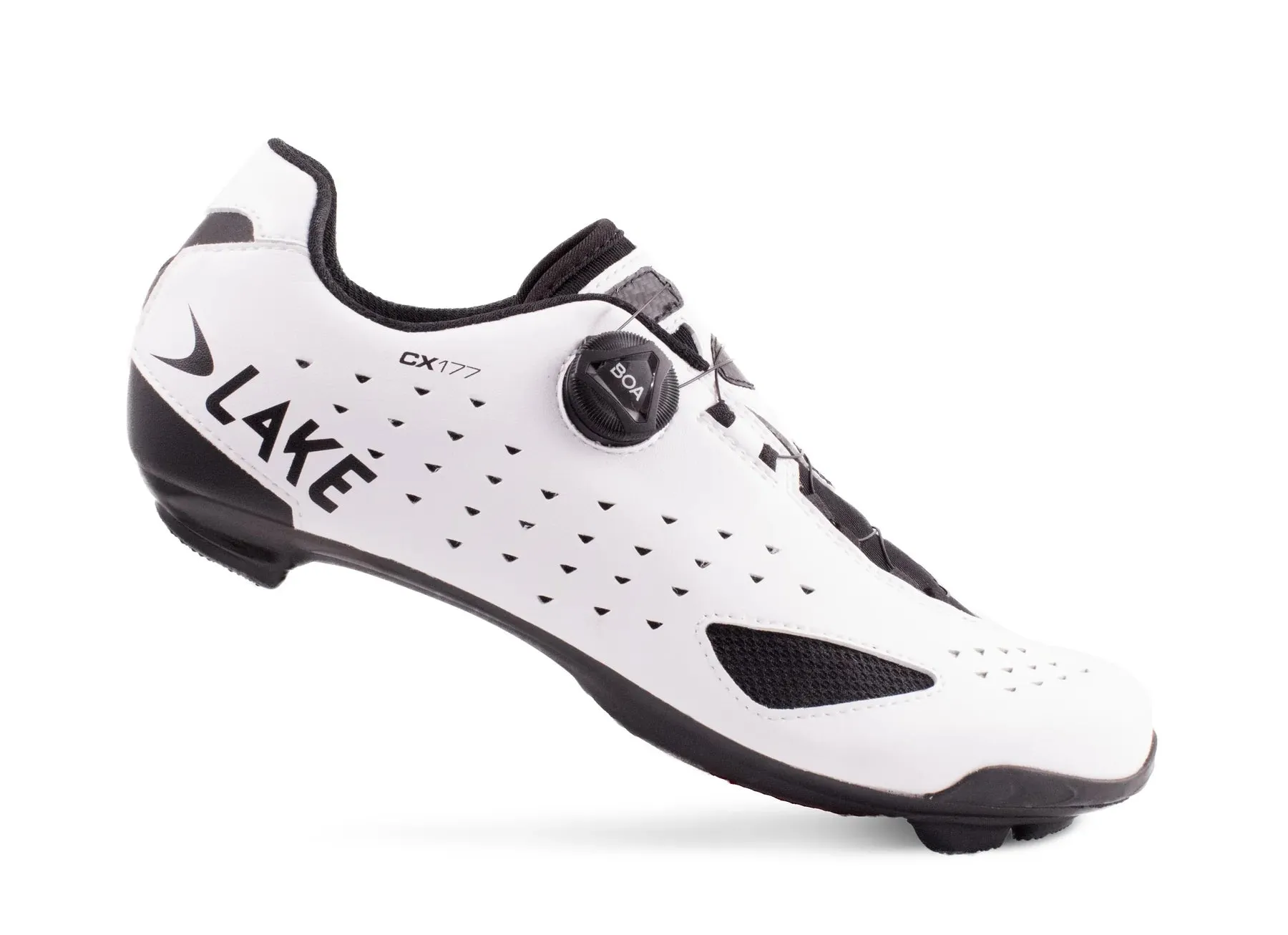 Lake CX177 Road Cycling Shoe (White/Black)
