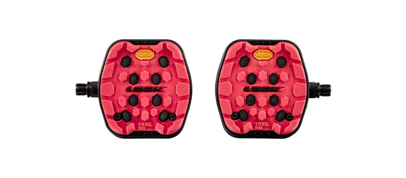 Look Trail Grip Platform Pedals (Red)