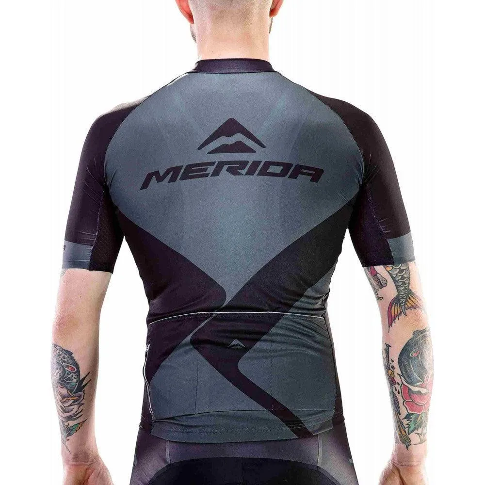 Merida SS Nizza Mens Cycling Jersey (Black/Grey)