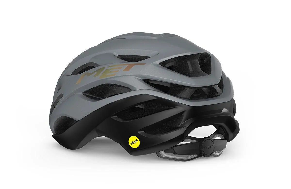 MET Estro MIPS Road Cycling Helmet (Gray Iridescent/Matt)