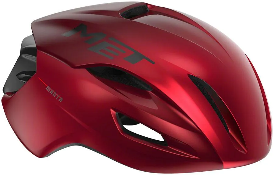 MET Manta MIPS Aero Road Cycling Helmet (Red Metallic/Glossy)