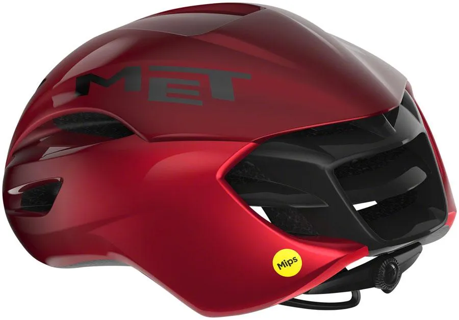 MET Manta MIPS Aero Road Cycling Helmet (Red Metallic/Glossy)