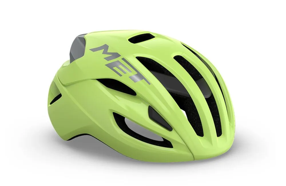 MET Rivale MIPS Road Cycling Helmet (Glossy Lime Yellow Metallic)