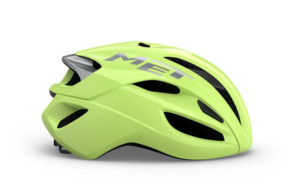 MET Rivale MIPS Road Cycling Helmet (Glossy Lime Yellow Metallic)