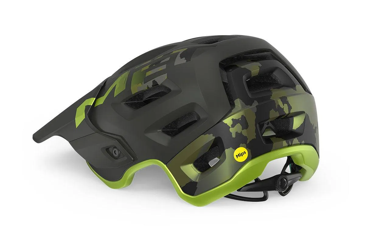 MET Roam MIPS MTB Cycling Helmet (Camo/Lime Green/Matt)