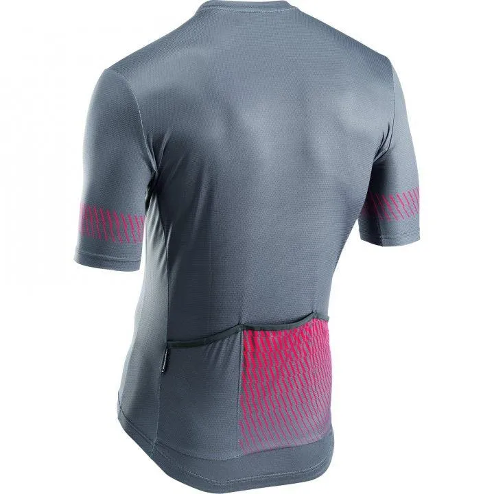 Northwave Origin Mens Cycling Jersey (Dark Grey/Red)