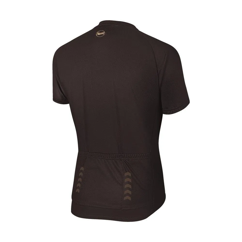 Nuckily MA032 Men's Cycling Jersey (Dark Brown)