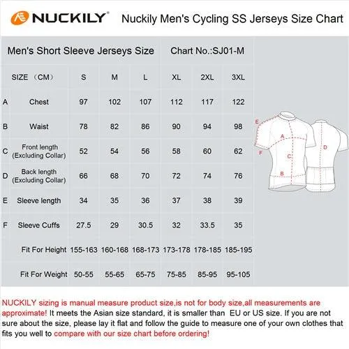 Nuckily MA033 Men's Cycling Jersey (Dark Blue)